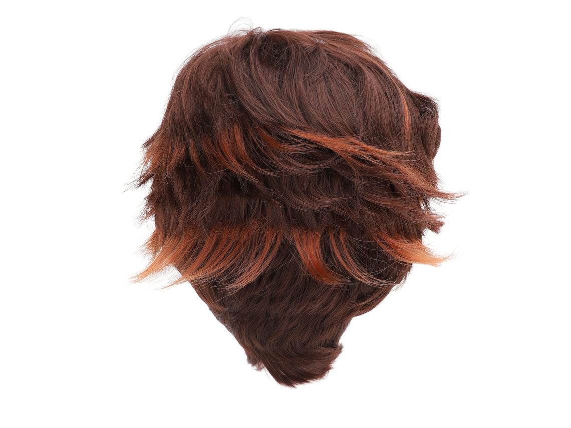 Peluca De Pelo Sintético Corta Marrón Para Hombre, Ideal Para Cosplay Y Disfraces