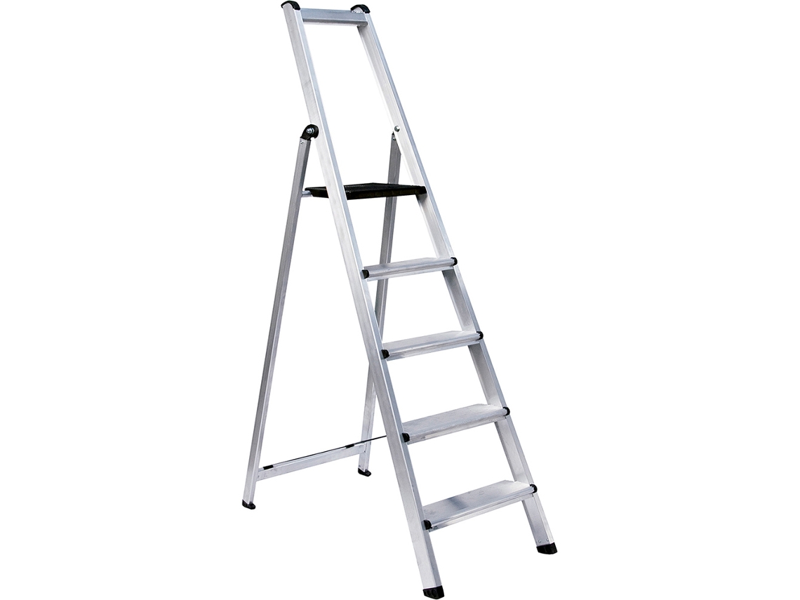 Escalera aluminio tijera peldaño ancho