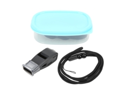 Silbato Ecológico Portátil Y Ligero Con Sonido Claro Y Ajustable Para Fútbol, Baloncesto Y Voleibol - Negro
