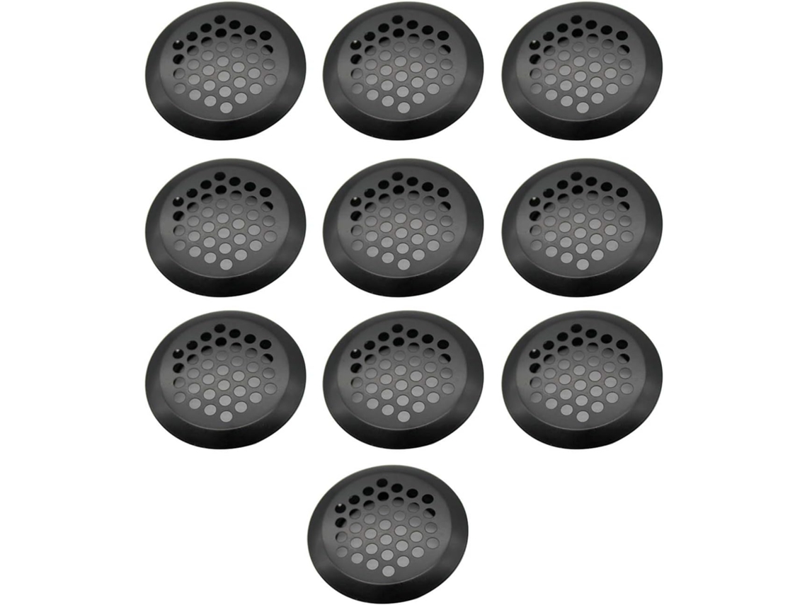 Ventilación redonda de acero inoxidable fácil de instalar para diversas aplicaciones, resistente a la oxidación, ambiente fresco y sin olores (10 piezas)