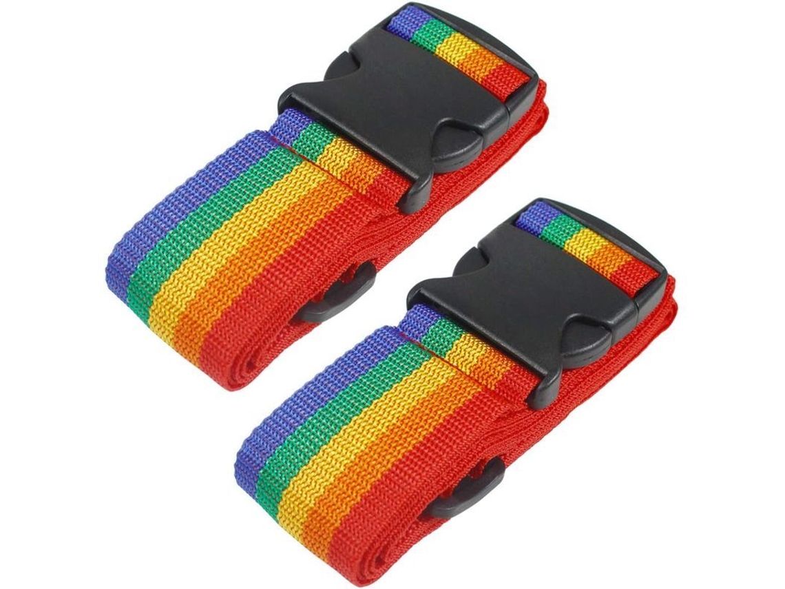 Cinturones De Equipaje Resistentes Ajustables Para Maletas Accesorios De Viaje 2 Pack Sqb