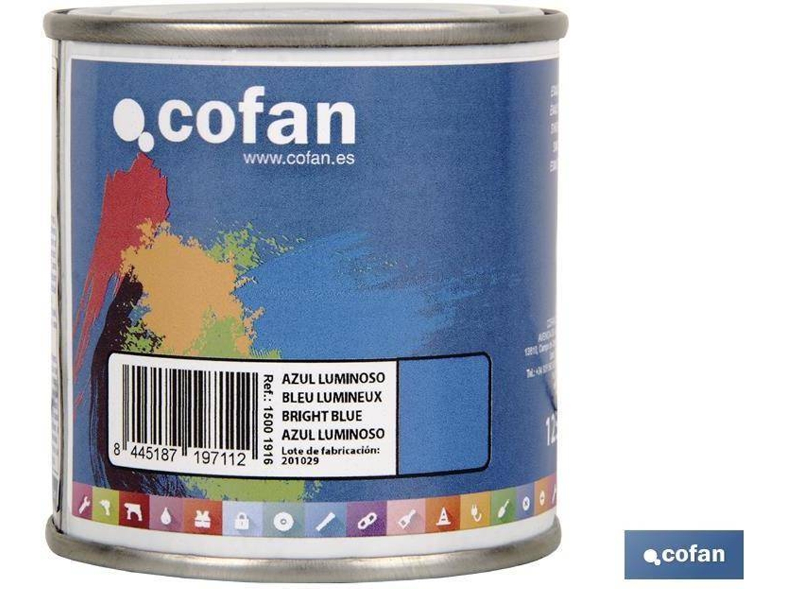 Esmalte Sintético COFAN Azul Luminoso   (125 ml)