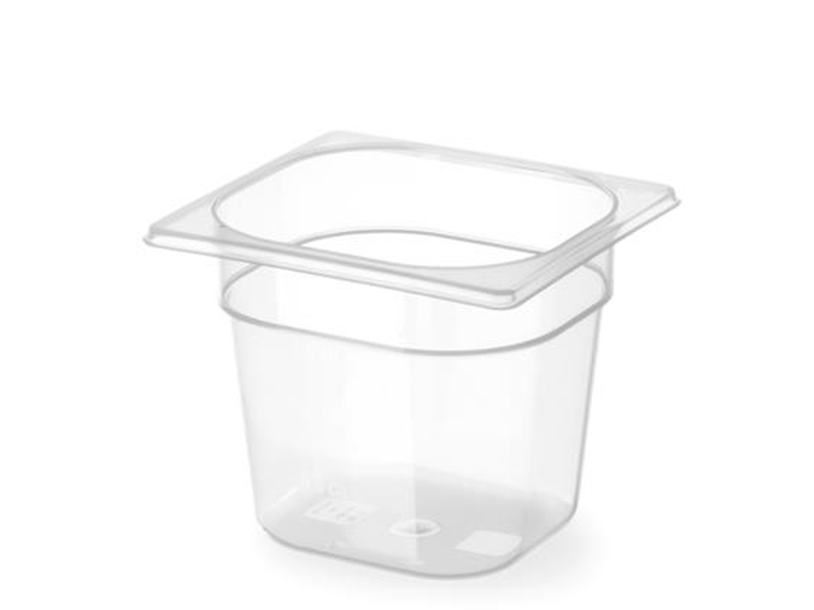 Envase gastronómico de polipropileno Gn 1/6 de pulgada de alto. 200 mm HENDI 880401