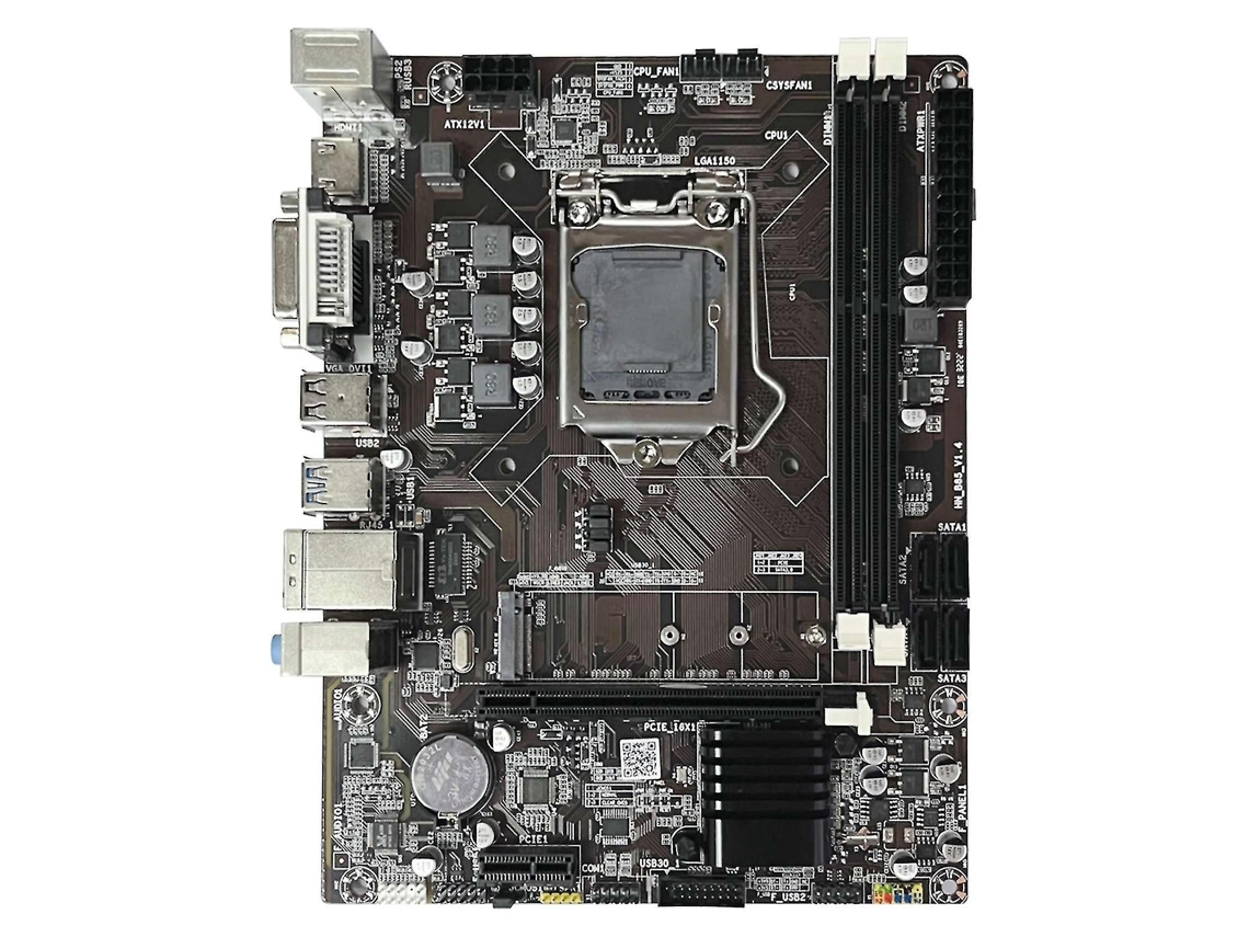 Placa-mãe B85 LGA1150 DDR3 M.2 NVMe DVI VGA HD para Intel Core I7/I5/I3 4ª geração, modelo HNB85 Gaming