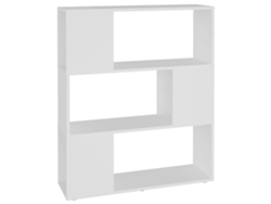 Estantería/separador 80x24x94 cm Contrachapado Blanco MAISON EXCLUSIVE