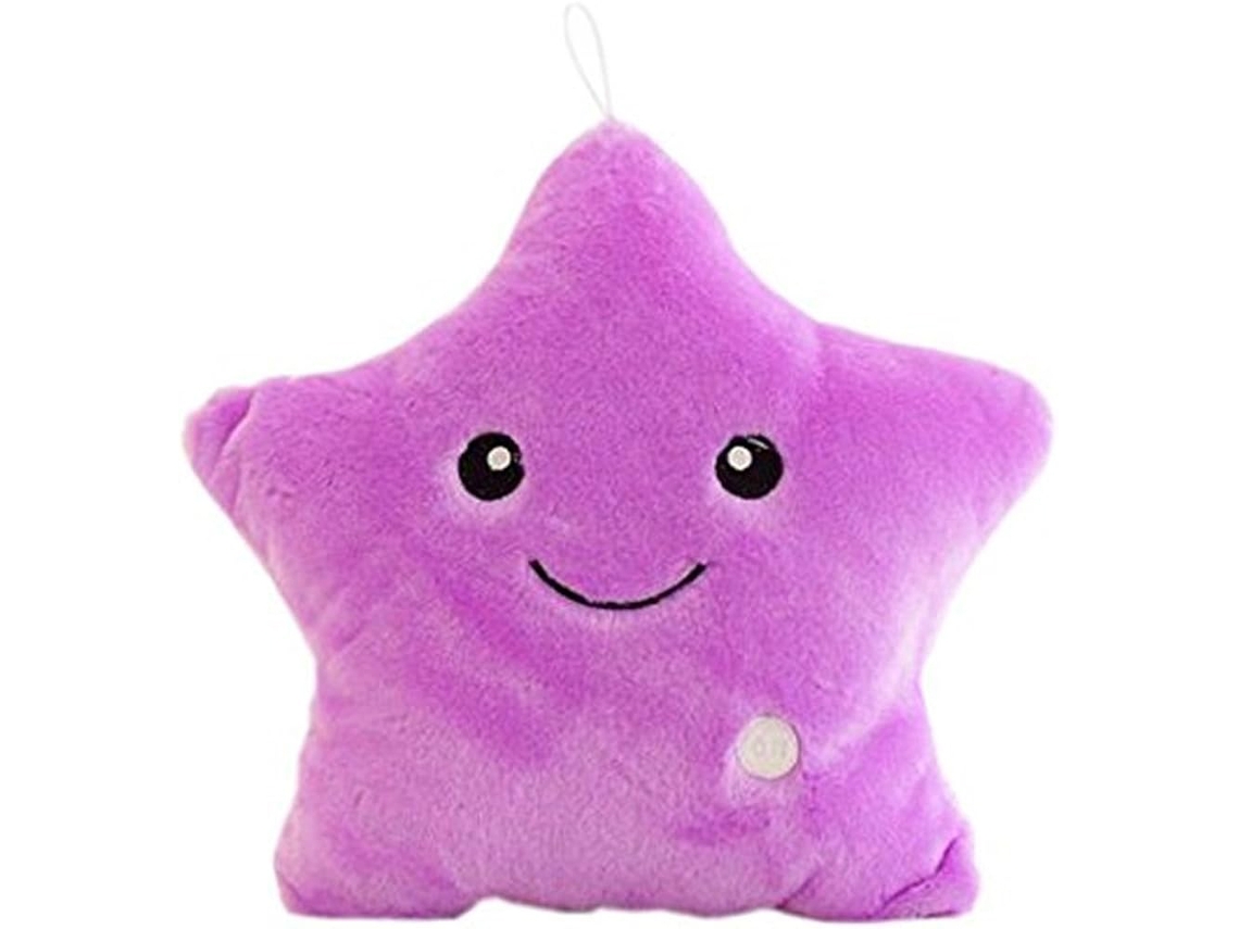 Cojín De Almohada Con Forma De Estrella Led, Luz Nocturna Led Luminosa, Almohada De Peluche Con Forma De Estrella, Juguetes Suaves De Peluche