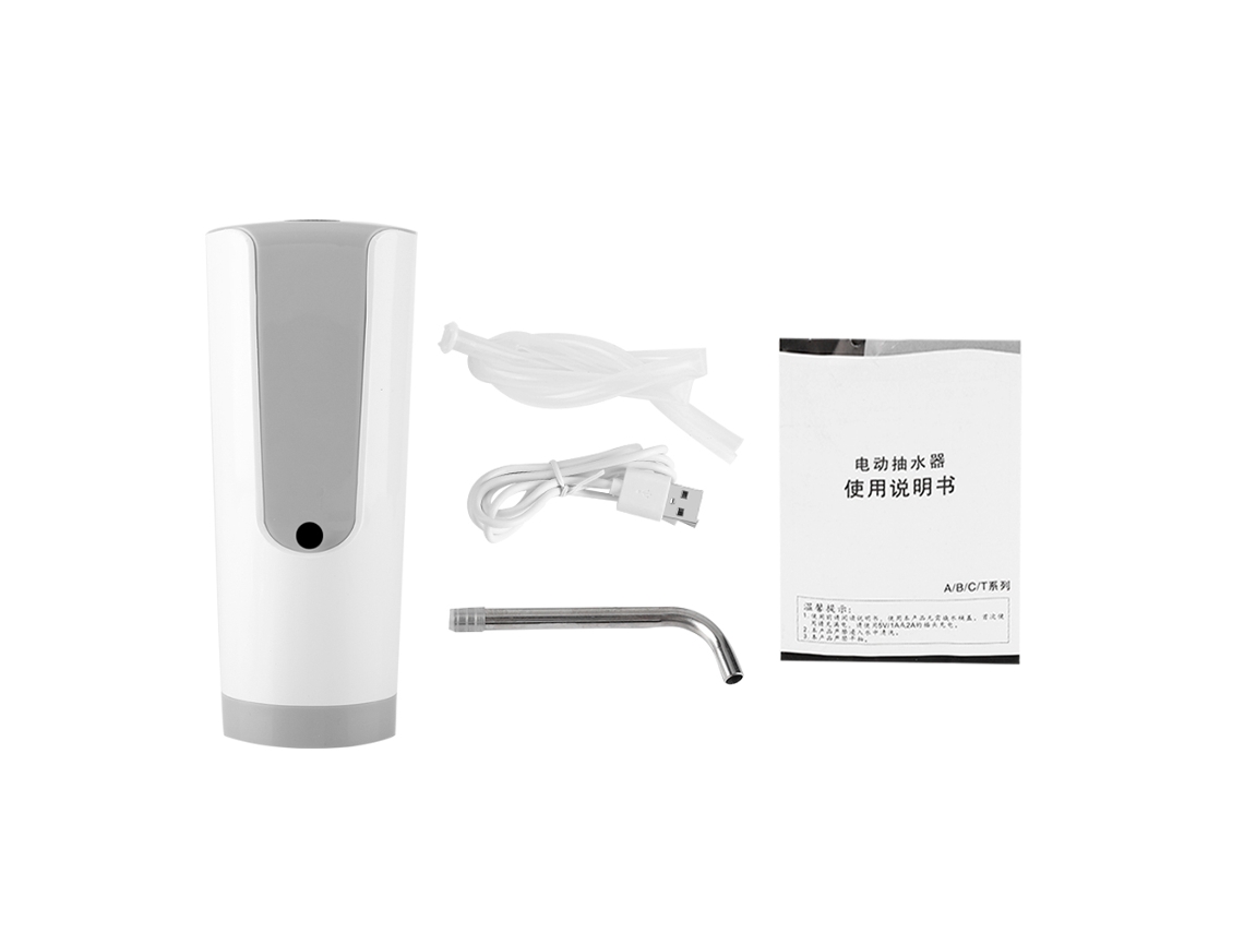KOFIHETY Bomba de Agua Eléctrica con Interruptor Automático, Dispensador para Botella con Carga USB