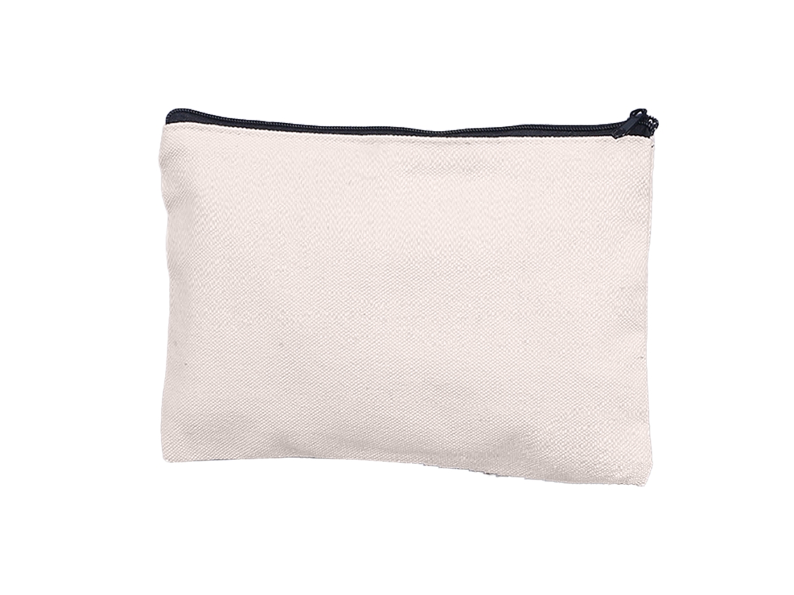 VIVILIYYA Blank Craft Bag Canvas Pen Pen Case, Saco De Maquiagem De Tela De Algodão Multipropósito