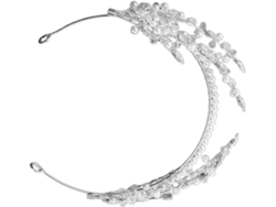 Corona De Boda Con Diamantes De Imitación, Elegante Accesorio Para La Novia, Diadema Con Diamantes De Imitación Artificiales.