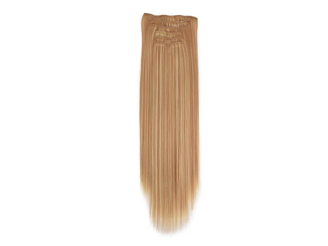 2026 - 6 peças de extensões de cabelo longas com presilha para uso diário, 60 cm, fibra química resistente a altas temperaturas.