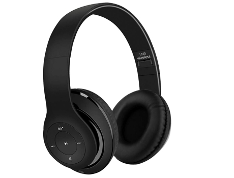 BISBISOUS L150 Auriculares Bluetooth Micrófono estéreo portátil plegable con reducción de ruido Blanco