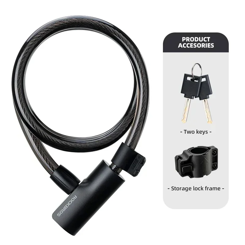 Candado de cable portátil MDUG (negro)