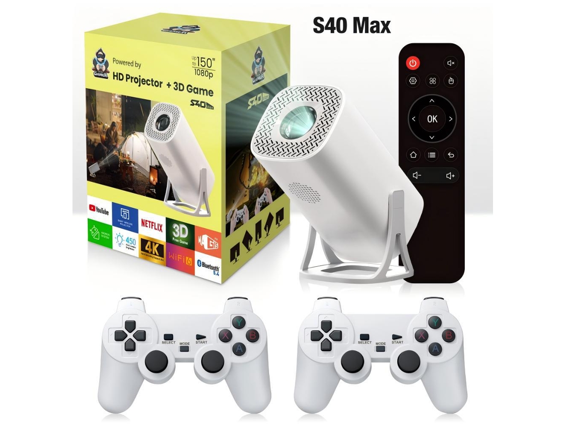 Proyector Portátil, Android 13, Wi-fi 6, Bluetooth 5.0, Hd 720p, Proyector Inteligente, Estándar Europeo.