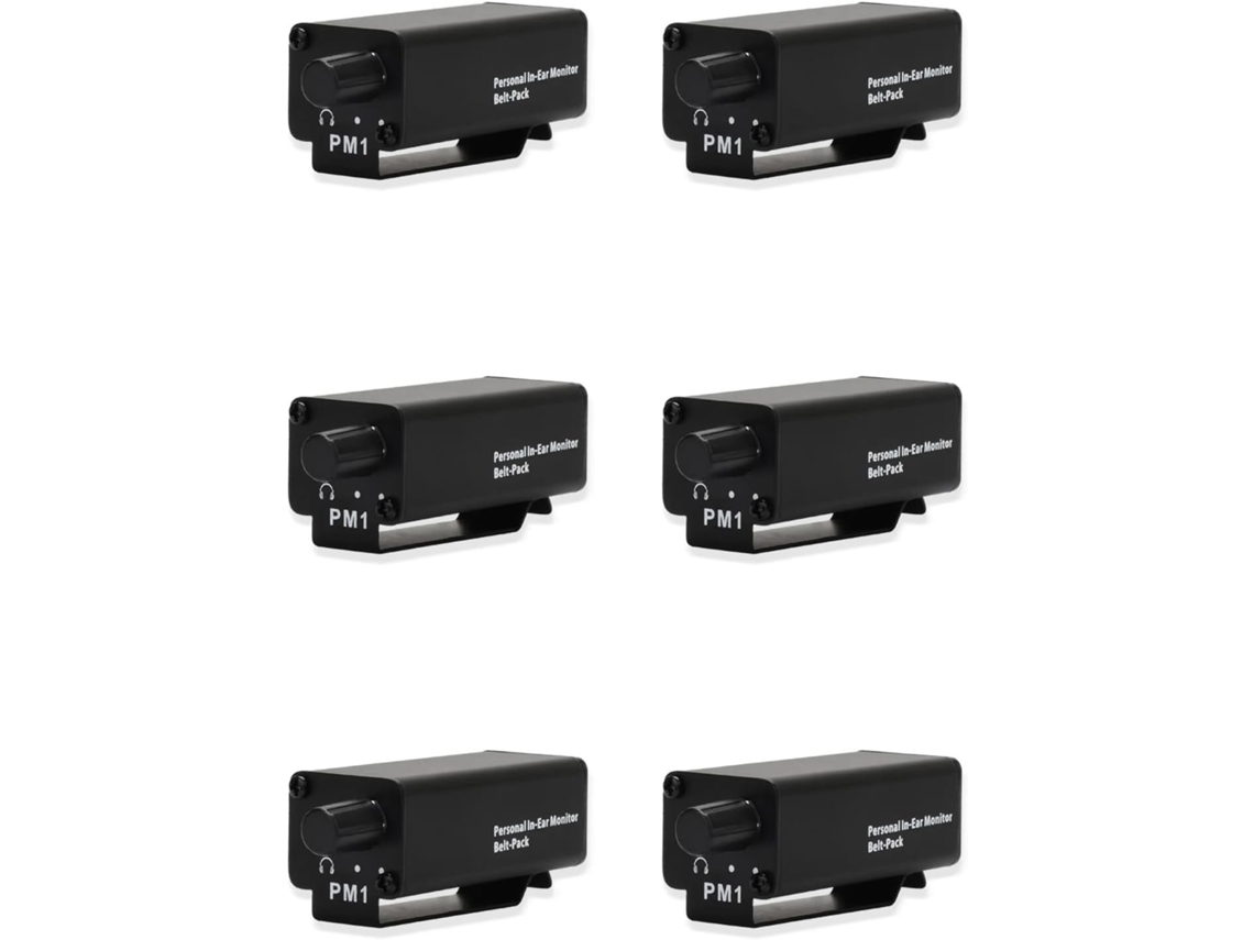 Amplificador De Auriculares Estéreo Intrauditivos Profesionales 6x Mini Xlr, Personal Pm1