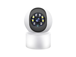 Cámara De Vigilancia Wifi Para Interiores Mdug De 3 Mp, Cámara De Seguridad De 360°, Memoria De 64 Gb