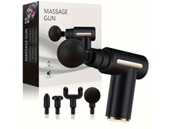 (negro) Masajeador Muscular Y Fascial Portátil De Mano, Incluye Batería.