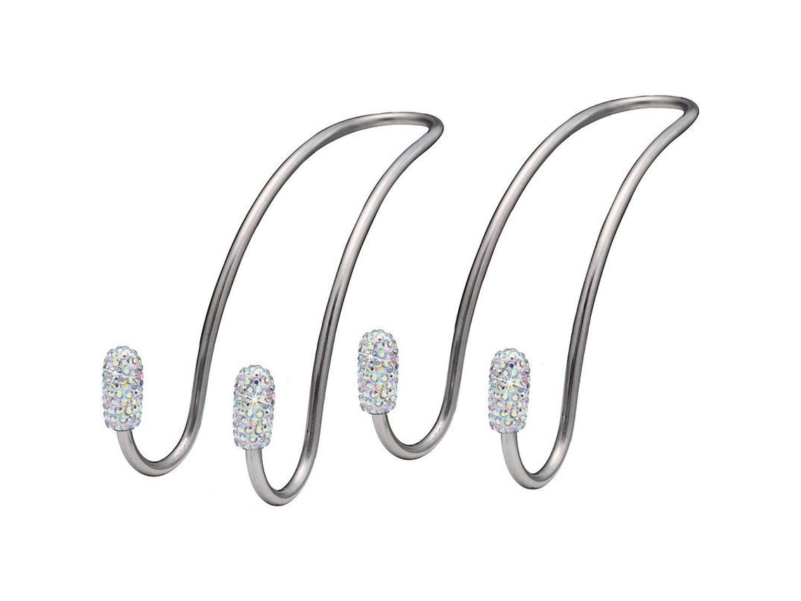 2 Organizadores Para Asientos De Coche Con Ganchos Brillantes Con Forma De Diamante, Universales Para Coches, Suv, Furgonetas Y Camiones.