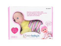 Muñeco Bebé Eléctrico Inteligente Y Realista Que Ríe Y Gatea, Juguete Para Niños De 25 Cm (10 Pulgadas)
