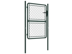 Maison Exclusive - Puerta De Jardín De Acero 100 X 150 Cm Verde