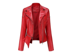 Fasst-chaqueta Moto De Cuero Falso Con Cremallera Para Mujer Mystdiy Tallas S A 2xl Diseño Clásico Y Estilo Moderno