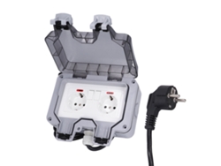 2026velora-tomacorriente Exterior Doble Enchufe Europeo Ip66 Impermeable 16a