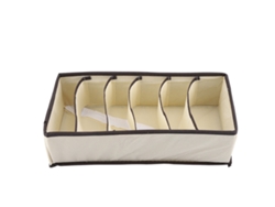 Organizador de ropa interno divisores beige (48x12x3cm) Kofihety