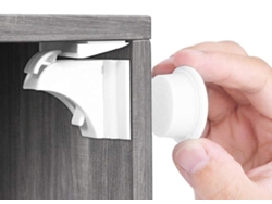 Cerraduras innovadoras de seguridad para niños, cerraduras magnéticas para gabinetes para protección invisible, entrada sin llave que garantiza la seguridad del hogar sin