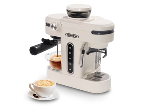 Cafetera espresso HIBREW H14 20bar Ajuste del molinillo de 15 engranajes Función de pre-preparación