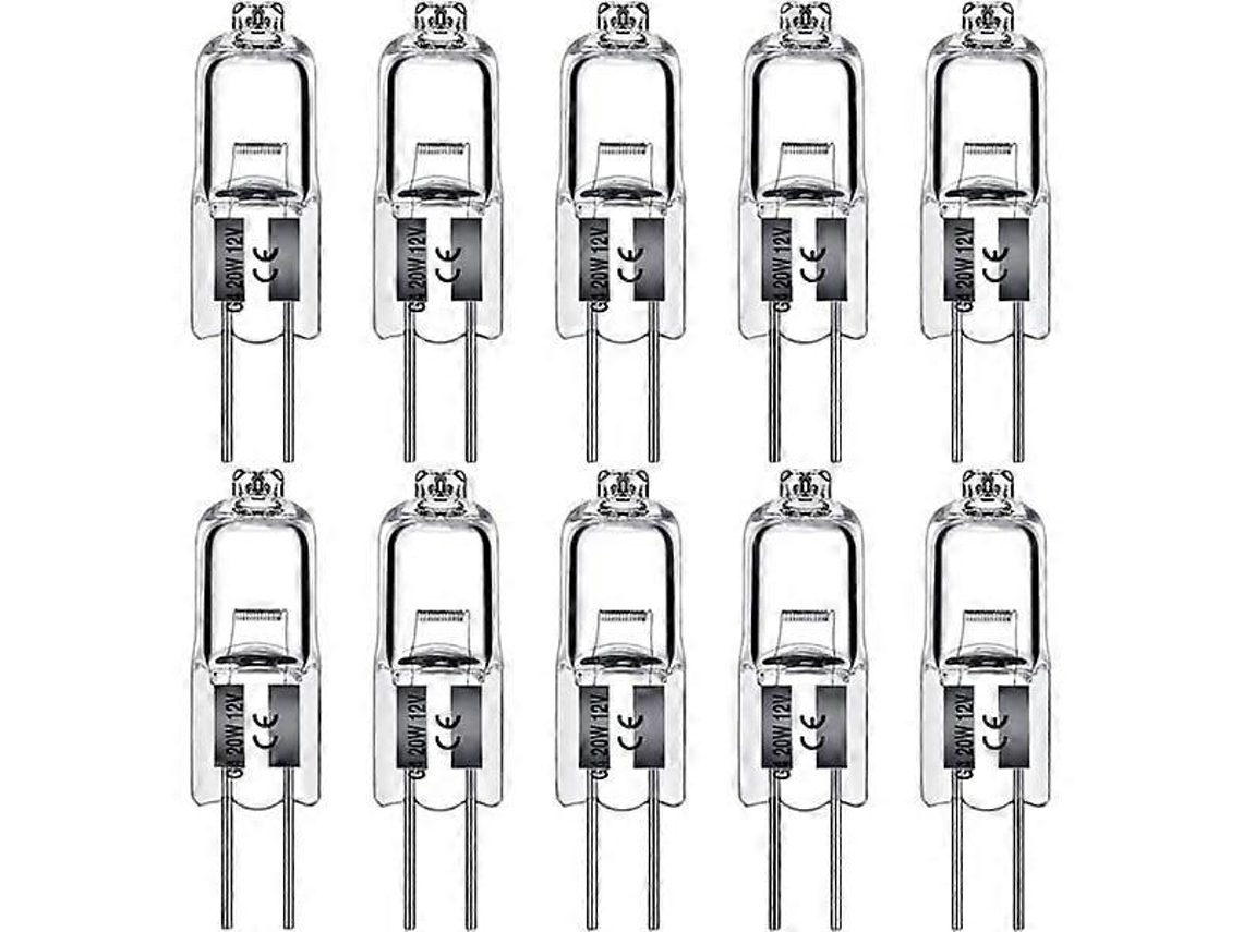 Rebe-lámparas Halógenas G4 10w 12v Luz Blanca Cálida Regulable 150lm 95+ Cri Para Campanas Extractoras Armarios Lámparas Cristal 10w 10 Unidades