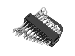 Juego de 11 llaves combinadas de acero al carbono con doble punta - Herramientas manuales para reparación de automóviles