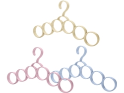 Juego 3 Perchas Multifuncionales Corbatas Cinturones Prácticos Soportes Plástico Almacenamiento Hogar