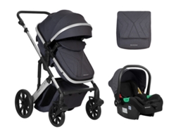 Cochecito de bebé 3 en 1 con asiento transformable Darling Dark Grey 2024 KIKKABOO