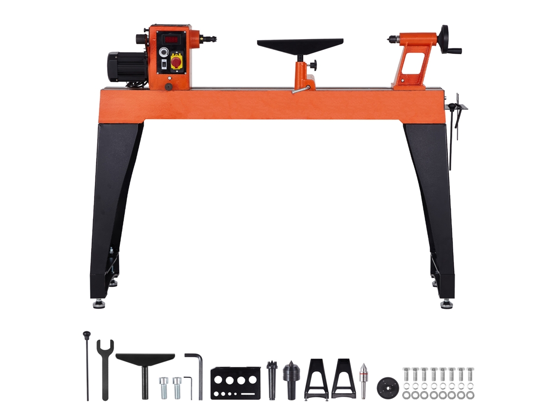 Torno vertical para carpintería de 1100 W Succebuy, banco de trabajo de 406 x 1020 mm