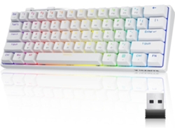 Teclas intercambiables en caliente PBT del teclado mecánico del juego de Bluetooth 4G USB el 60% RGB UISAVE