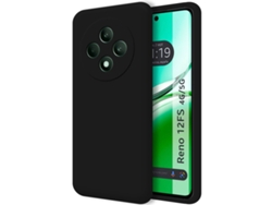 Funda Ultra Negra para Oppo Reno 12Fs 4G / 12 Fs 5G TUMUNDOSMARTPHONE Silicona Líquida Negro