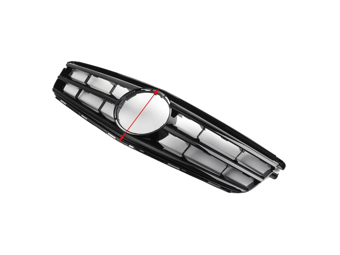 Parrilla delantera de plástico ABS de alta calidad, compatible con Clase C W204 2008-2014, dimensiones 91,5 cm x 25 cm OEM