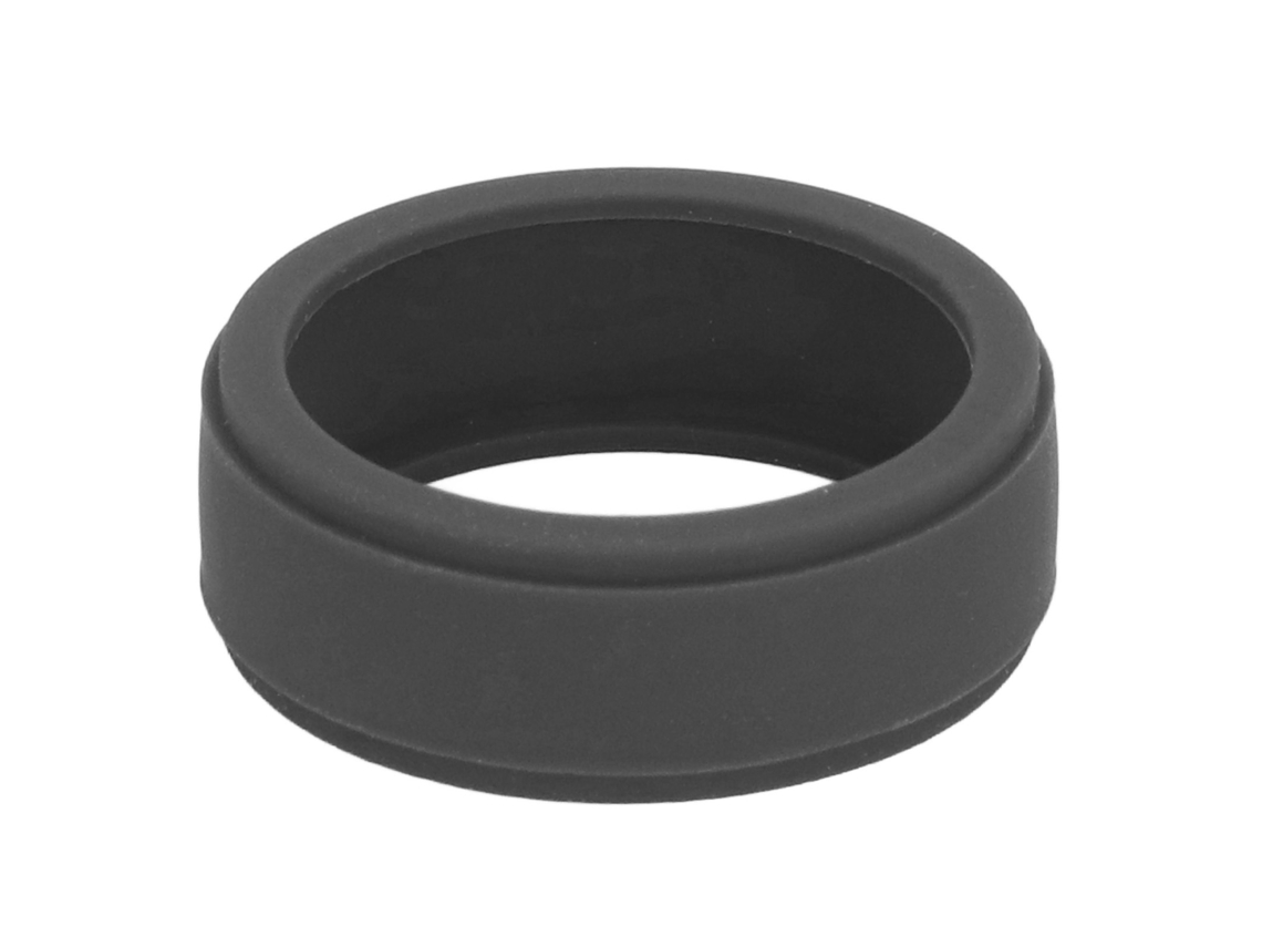 Cubierta Protectora De Anillo De Silicona Para Anillo Inteligente Compatible. Color Gris Oscuro. Tamaño M.