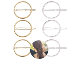 100 pinzas para el pelo minimalistas, finas, huecas, redondas y geométricas para mujeres y niñas.
