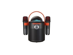 Máquina de karaoke con un solo clic para cancelar el sonido original Altavoz de karaoke Bluetooth portátil con dos micrófonos inalámbricos Efectos Yizhood