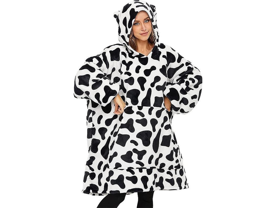2026-chaqueta De Manta Oversize Para Mujer Con Capucha De Perezoso Suave De Flanela Y Poliéster