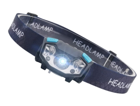 Linterna frontal recargable LED Flash Light Linterna frontal LED recargable Linterna LED Head Torch Induction Black LED Helmet Light (Black) CHRONUS