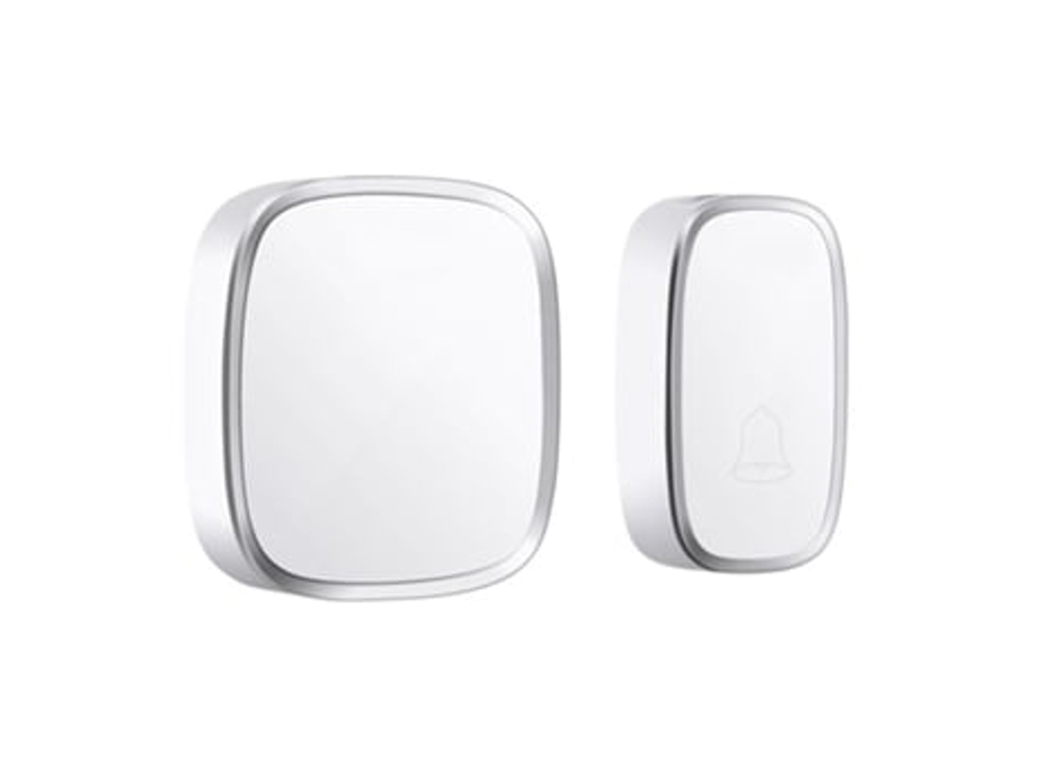 Campainha Sem Fio À Prova Dágua Ip44, Campainha Inteligente Para Casa, Alcance De 280 M, 1 Botão, 1 Receptor Vc110 220 V Halinuia (plugue Ue)