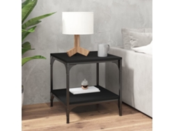Mesa auxiliar | Mesa de centro | Mesa de comedor 40x40x40 cm, derivados de madera, color negro.