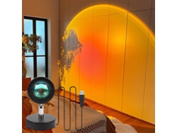 Lámpara de atardecer con proyector LED ambiental USB, luz nocturna para dormitorio, sala de estar, decoración de fiestas