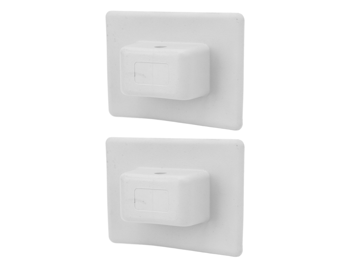 2 Piezas De Soporte De Base De Navegación De Pvc Para Canoa, Bote Inflable, Yate O Lancha Neumática (gris)