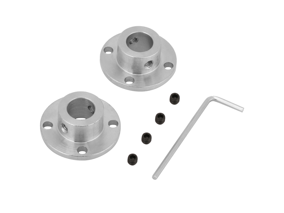 2 Acopladores De Brida Rígida M4 Para Conector De Eje De Motor, Diámetro Interior 11 Mm, Diámetro Exterior 18 Mm.