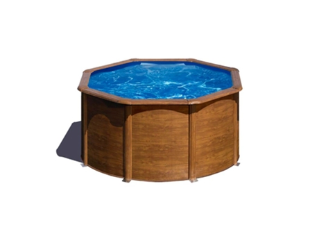 Piscina de Acero GRE Imitacion Madera (240x120 cm)