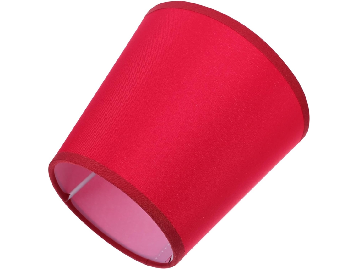 Lámpara De Techo De Tela E14 Para Sala De Estar, Color Rojo.