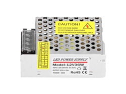 Fuente De Alimentación Conmutada De 12 V 36 W 3 A Para Tiras De Luces Led, Controlador De Cámara De Seguridad Y Convertidor.