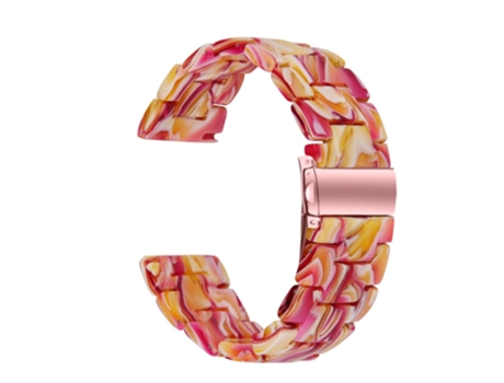 Correa de acero inoxidable con hebilla para Samsung Galaxy Watch4 Classic 42mm/46mm - cara roja